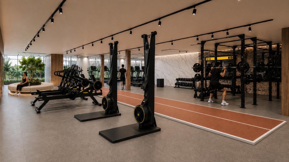 Hyrox-zone met sleds en stations bij Endura Barneveld